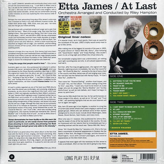 Etta James - At Last! (+4 bonus tracks) (180g)
