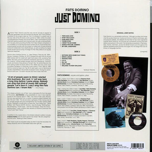 Fats Domino - Just Domino (+2 bonus tracks) (180g)