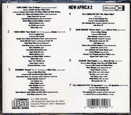 Fela Kuti, Mandingo, Toure Kunde - New Africa 2 CD