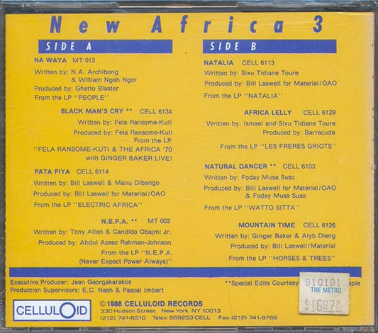 Fela Kuti, Tony Allen, Toure Kunde, Ginger Baker, Manu Dibango - New Africa 3 CD