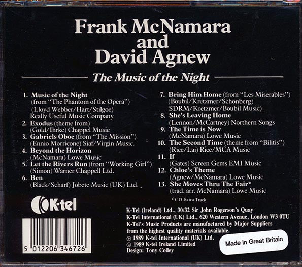 Frank McNamera & David Agnew - The Music Of The Night