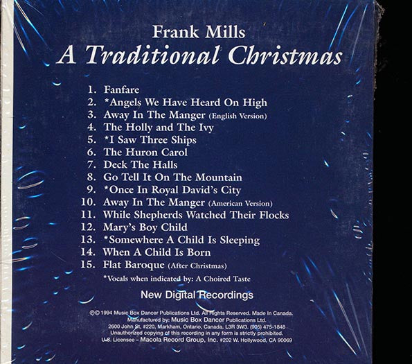 Frank Mills - A Traditional Christmas