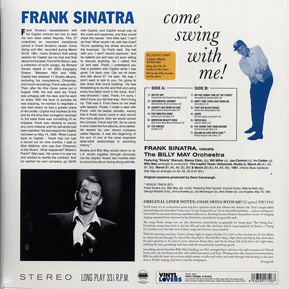 Frank Sinatra - Come Swing With Me! (+bonus track) (DMM) (ltd. ed.) (180g) (High-Def VV)