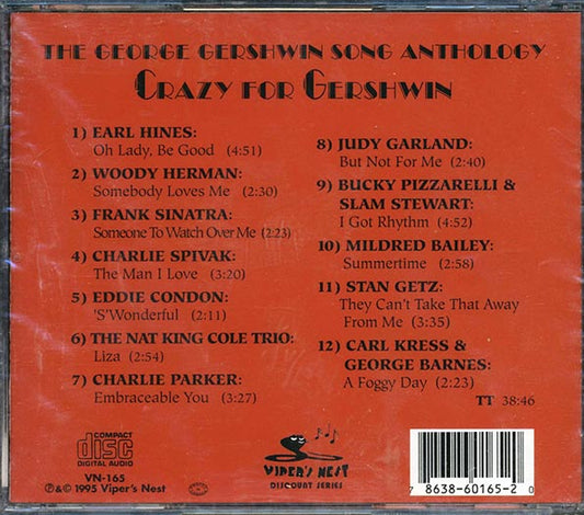 Frank Sinatra, Earl Hines, Woody Herman, Etc. - The George Gershwin Song Anthology: Crazy For Gershwin