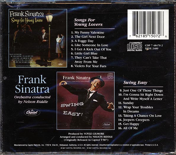 Frank Sinatra - Songs For Young Lovers + Swing Easy (2 albums on 1 CD)