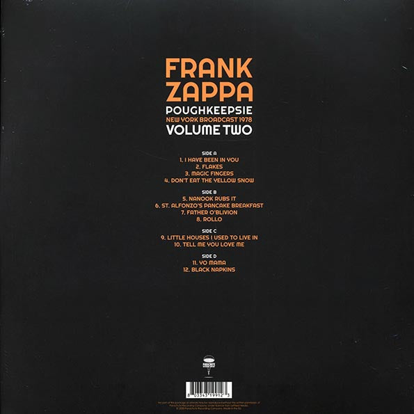 Frank Zappa - Poughkeepsie Volume 2: New York Broadcast 1978 (2xLP)