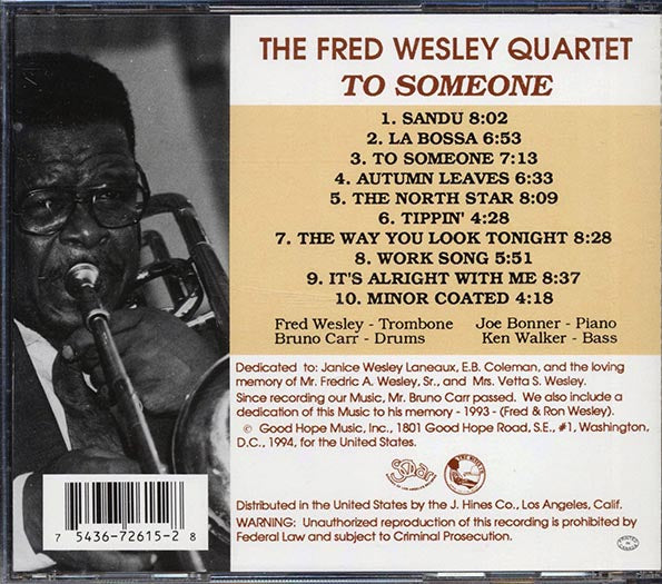 Fred Wesley Quartet - To Someone