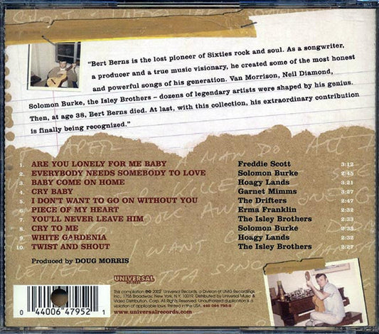 Freddie Scott, Solomon Burke, Drifters, Etc. - The Heart And Soul Of Bert Berns (promo) (marked/ltd stock)