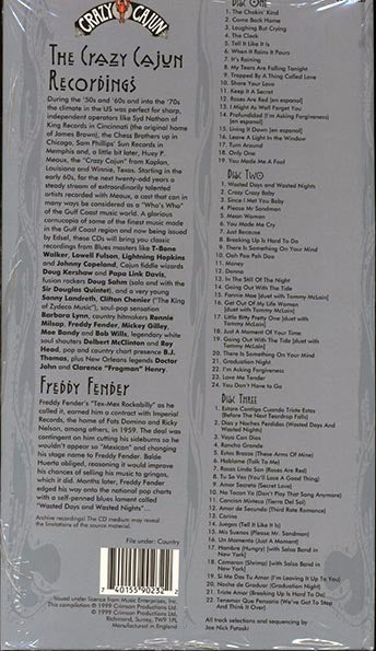 Freddy Fender - The Voice (tall casebound set) (65 tracks) (3xCD) (box set) (incl. large booklet)
