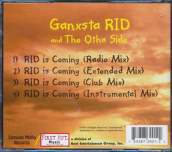 Ganxsta Rid & The Otha Side - Rid Is Coming (4 Tracks)