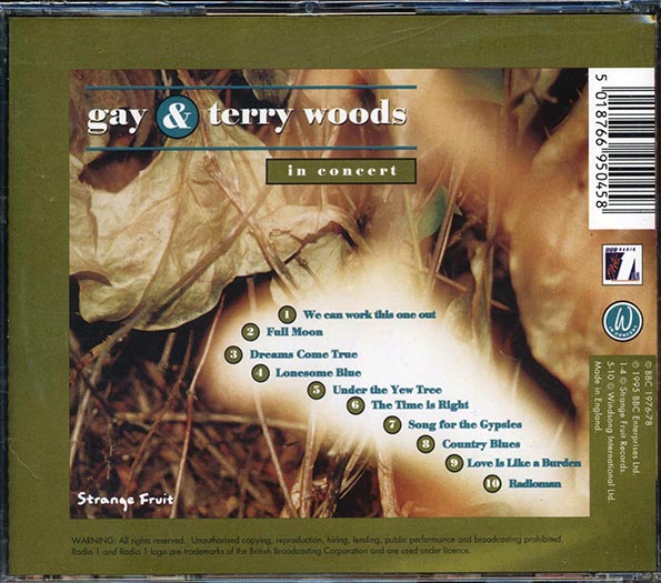 Gay & Terry Woods - In Concert
