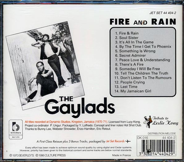 Gaylads - Fire & Rain (marked/ltd stock)