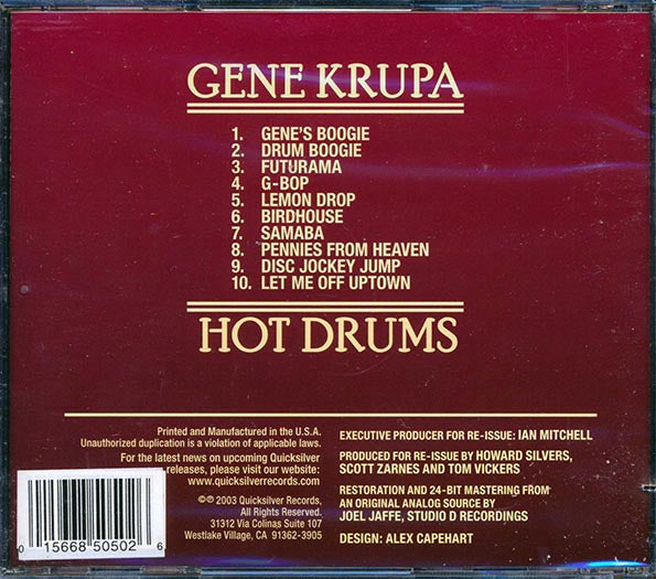 Gene Krupa - Hot Drums