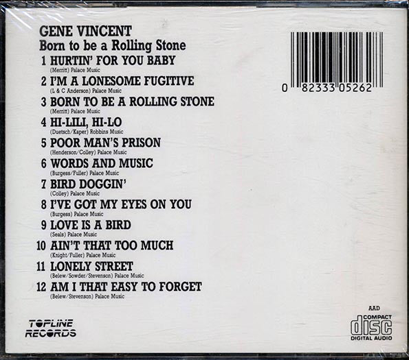 Gene Vincent - Born To Be A Rolling Stone