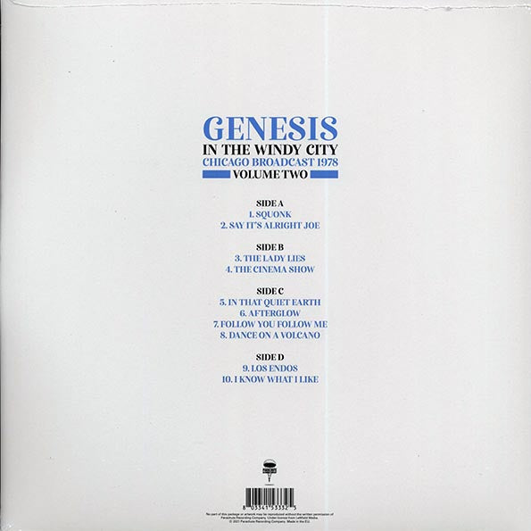 Genesis - In The Windy City Volume 2: Chicago Broadcast 1978 (2xLP)