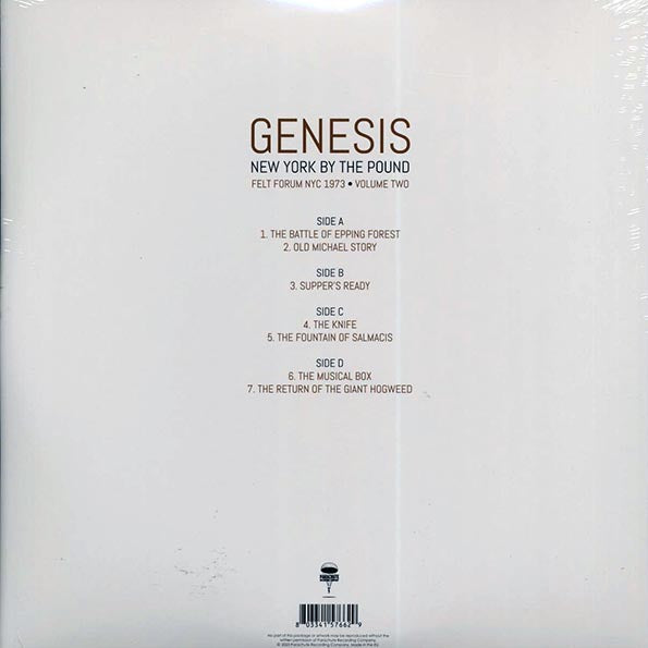 Genesis - New York By The Pound Volume 2: Felt Forum NYC 1973 (2xLP)