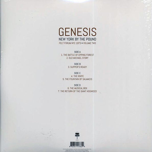 Genesis - New York By The Pound Volume 2: Felt Forum NYC 1973 (2xLP)