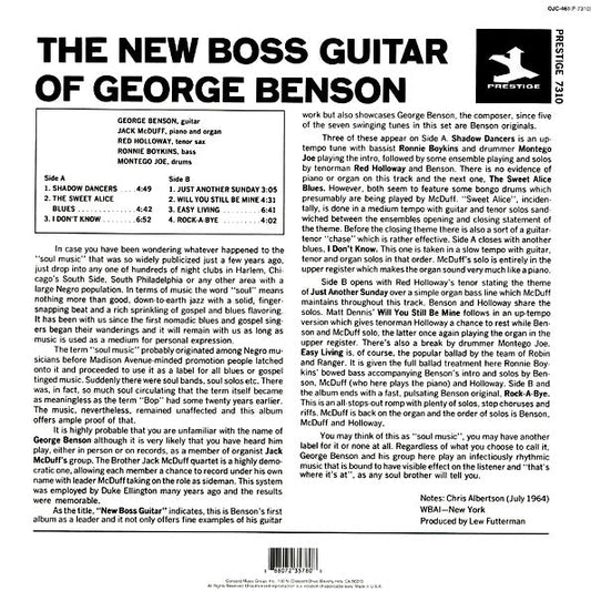 George Benson, Jack McDuff Quartet - The New Boss Guitar Of George Benson