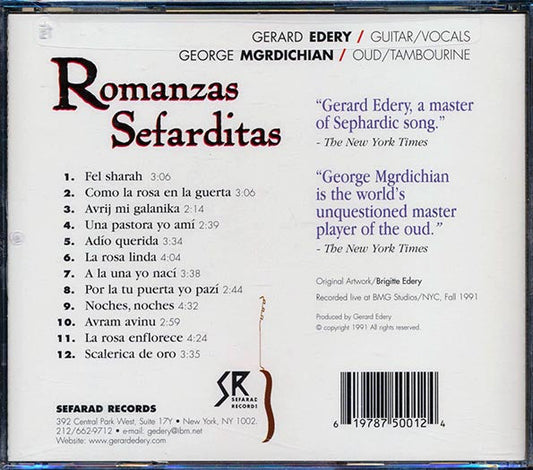 George Mgrdichian, Gerard Edery - Romanzas Sefarditas