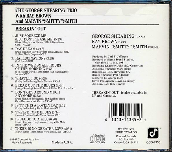 George Shearing Trio - Breakin' Out