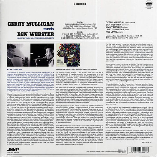 Gerry Mulligan, Ben Webster - Gerry Mulligan Meets Ben Webster (180g)