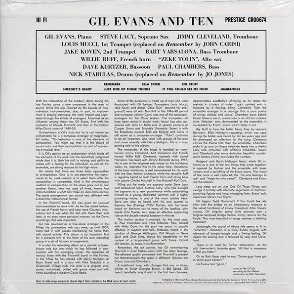 Gil Evans - Gil Evans & Ten (RSD 2023) (180g) (RTI press)