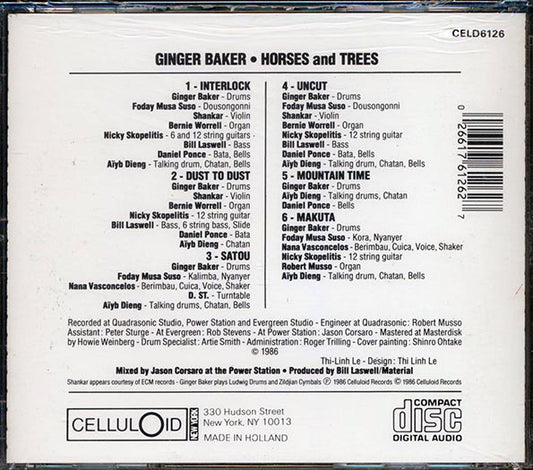 Ginger Baker - Horses And Trees CD