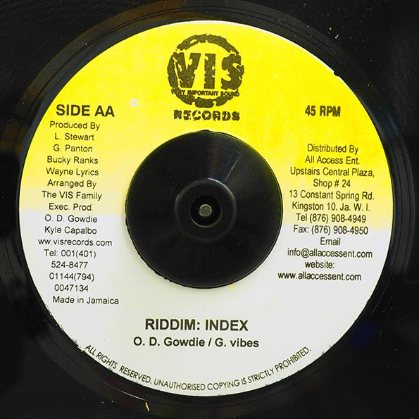 Gowdie Ranks - I'm A Jamaican  /  Version (rhythm: "Index")