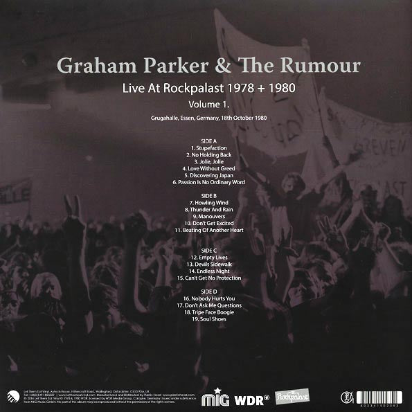 Graham Parker & The Rumour - Live At Rockpalast 1978 + 1980 Volume 1 (2xLP)