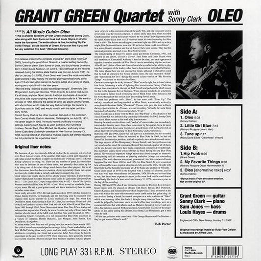Grant Green Quartet, Sonny Clark - Oleo (incl. mp3) (180g)