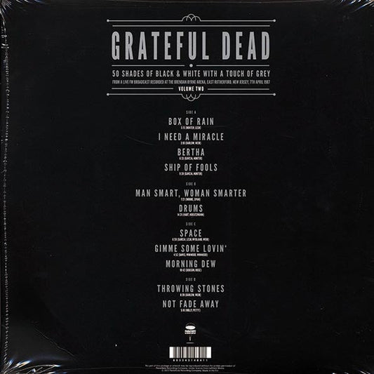 Grateful Dead - 50 Shades Of Black & White With A Touch Of Grey Volume 2: Brendan Byrne Arena, East Rutherford, New Jersey, 7th April 1987 (2xLP)