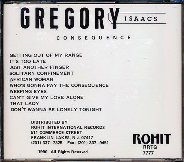 Gregory Isaacs - Consequence