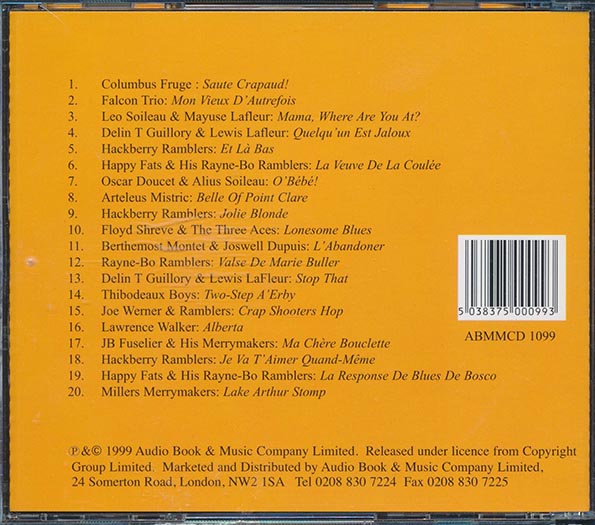 Hackberry Ramblers, Happy Fats, Millers Merrymakers, Etc. - Cajun Hot Stuff (20 tracks)