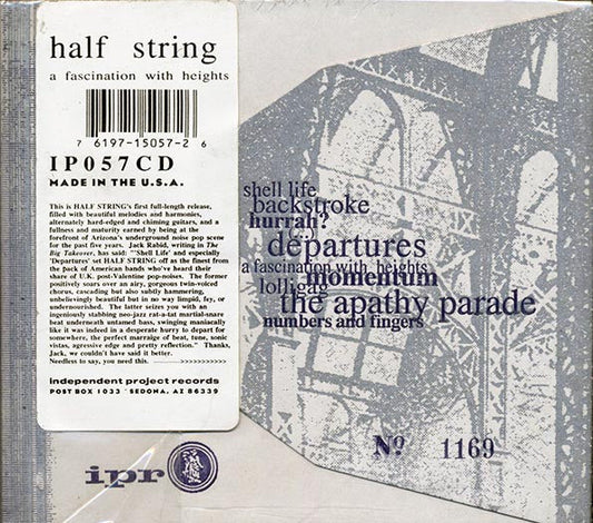 Half String - A Fascination With Heights (numbered ltd.ed.)