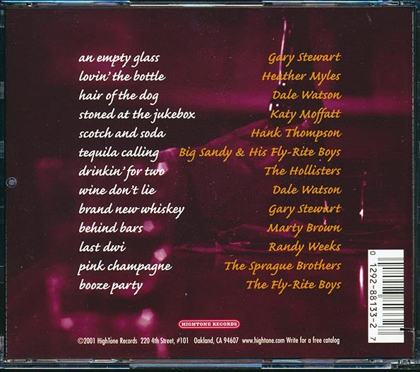Hank Thompson, Gary Stewart, Marty Brown, The Fly-Rite Boys, Etc. - A Collection Of Drinkin' Song: An Empty Glass