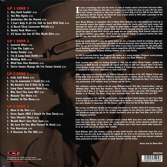 Hank Williams - The Very Best Of Hank Williams (2xLP) (180g) (red vinyl)