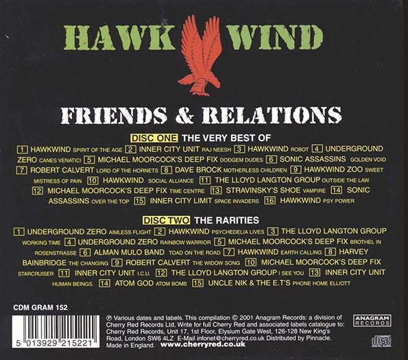 Hawkwind - Friends & Relations: The Very Best Of: Plus Rarities (31 tracks) (2xCD)