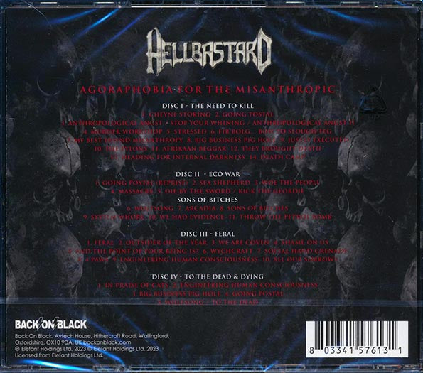 Hellbastard - Agoraphobia For The Misanthropic (40 tracks) (4xCD)