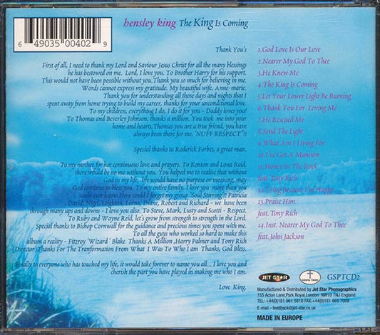 Hensley King - The King Is Coming