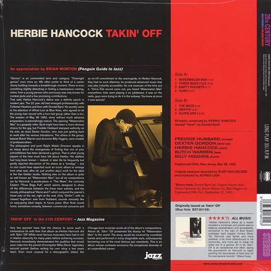Herbie Hancock - Takin' Off (+bonus track) (ltd. ed.) (180g) (red vinyl)