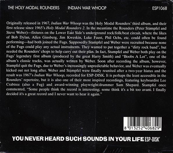 Holy Modal Rounders - Indian War Whoop