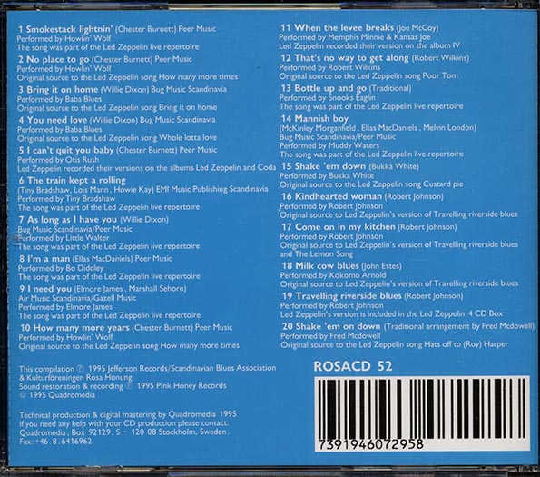 Howlin' Wolf, Baba Blues, Otis Rush, Etc. - Led Zeppelin's Sources Of Inspiration (20 tracks)