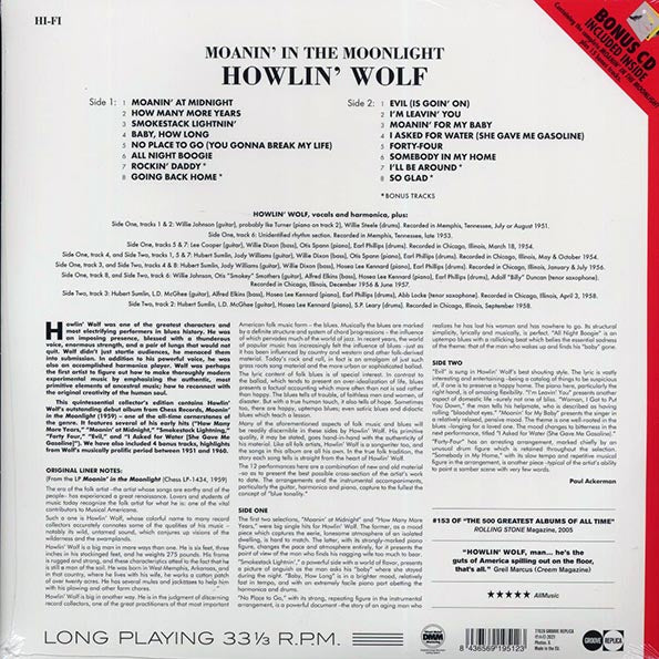 Howlin' Wolf - Moanin' In The Moonlight (+15 bonus tracks) (incl. CD)