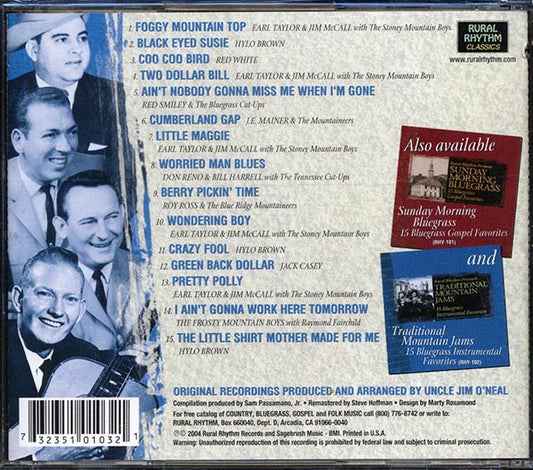 Hylo Brown, Red White, Earl Taylor, Jim McCall, Etc. - Rural Rhythm Presents Mountain Swing: 15 Traditional Bluegrass Favorites (marked/ltd stock)