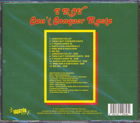 I Roy - Can't Conquer Rasta