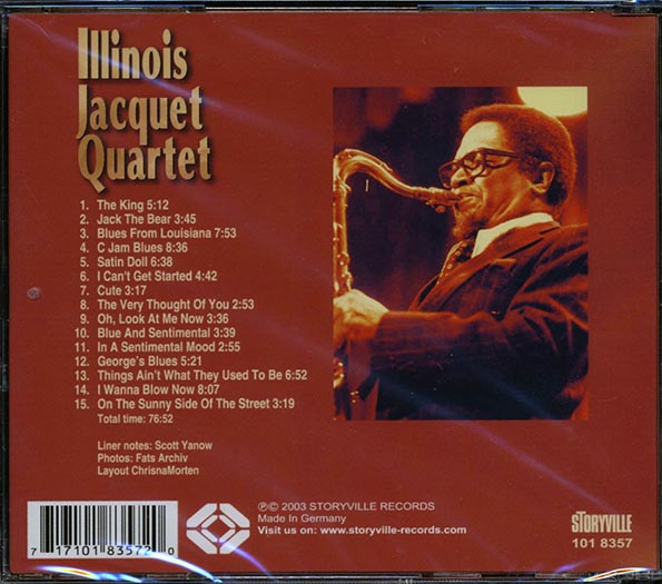 Illinois Jacquet Quartet - Live At Schaffhausen