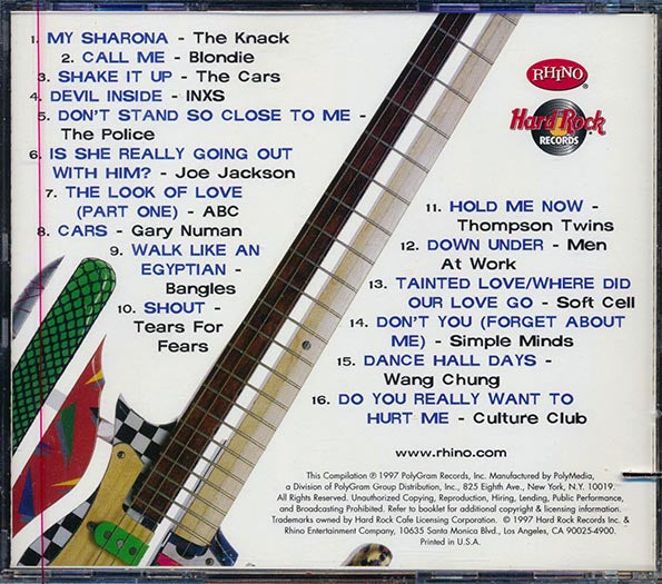INXS, Blondie, The Knack, The Cars, The Bangles, Simple Minds, Wang Chung, Etc. - Hard Rock Cafe Presents New Wave (marked/ltd stock)