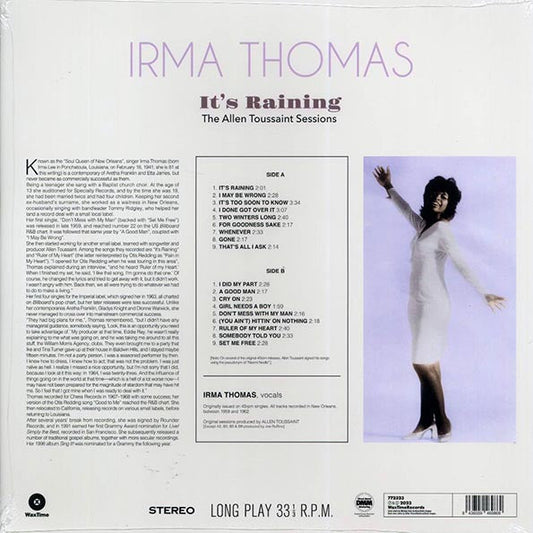 Irma Thomas - It's Raining: The Allen Toussaint Sessions (ltd. ed.) (180g)