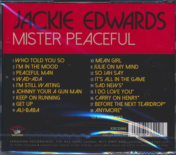 Jackie Edwards - Mister Peaceful