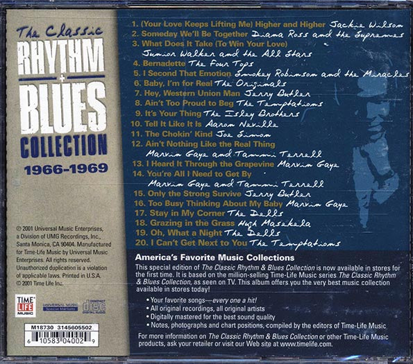 Jackie Wilson, Diana Ross, The Four Tops, Marvin Gaye, Etc. - The Classic Rhythm & Blues Collection 1966-1969 (20 tracks)
